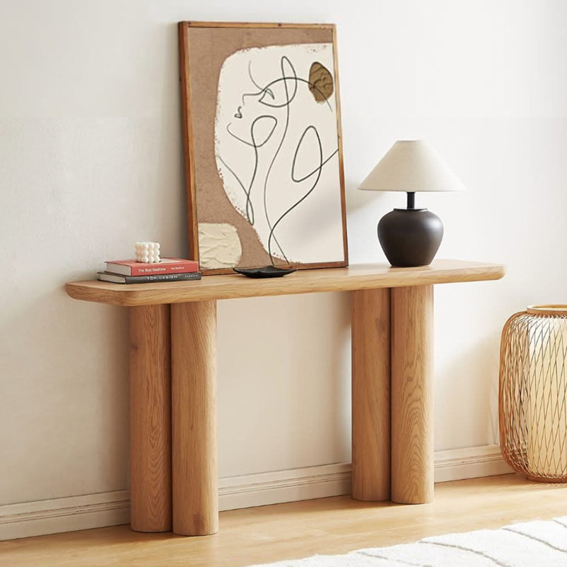 Console américaine de style rétro simple, 29.5" H x 63" W x 11.8" D
