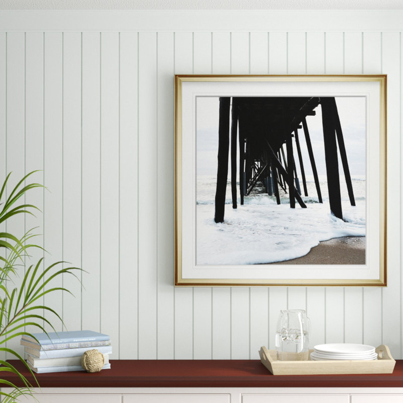 Belmar Pier II - photographie, H 16 po x l 16 po x P 2 po, Cadre doré