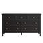 Commode moderne 7 tiroirs avec poignées dorées Dezmand Porter-352075807