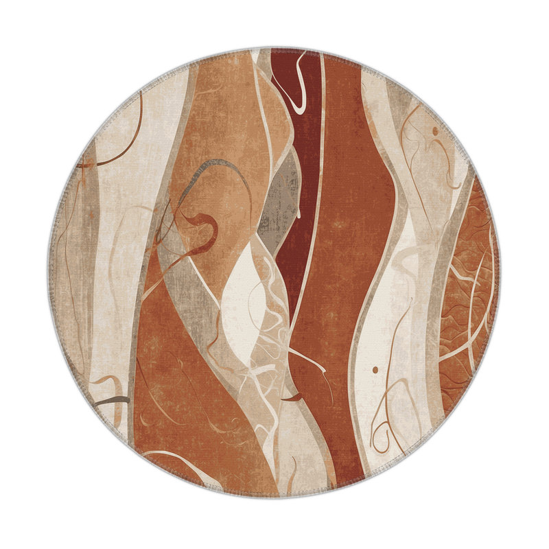 Glimmer Trail Indoor And Outdoor Area Rug, Round 5'