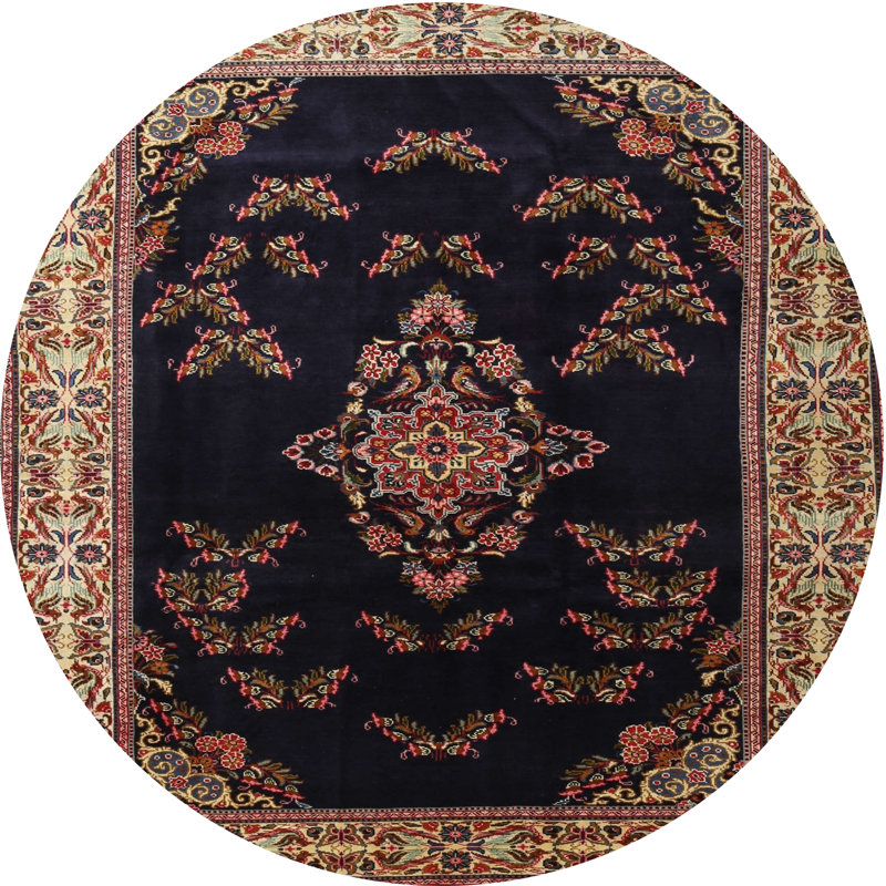 Tapis oriental tissé à la machine Catelynne, Rond 6 pi