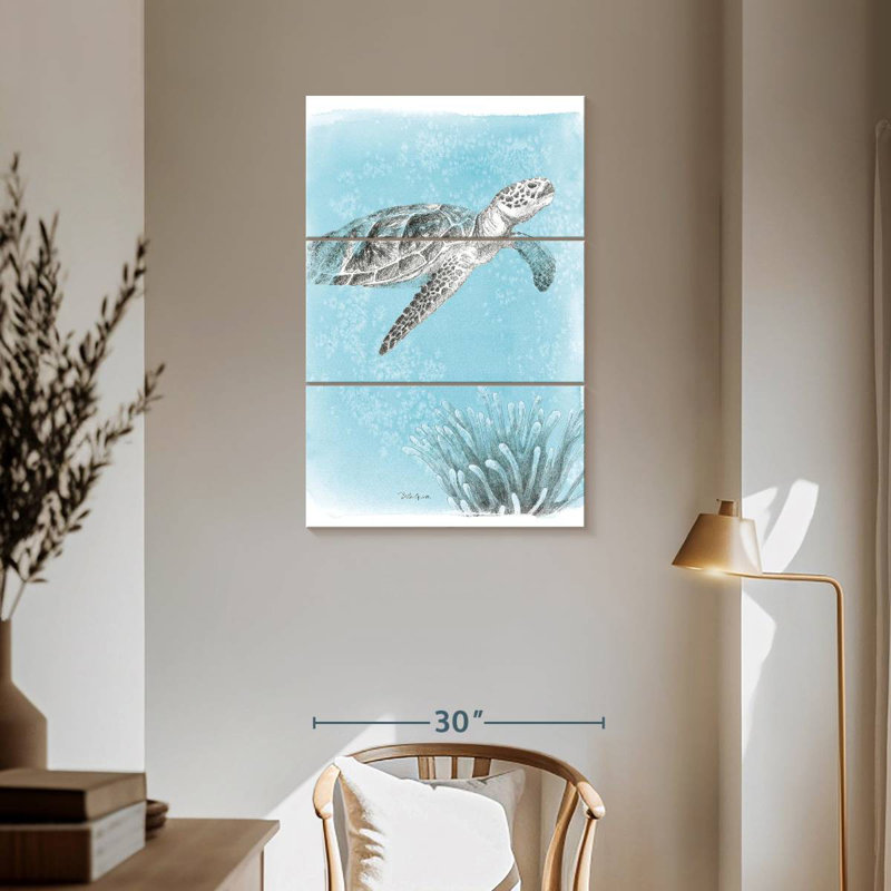 Brampt Coastal Sea Life I, H 57 po x l 36 po