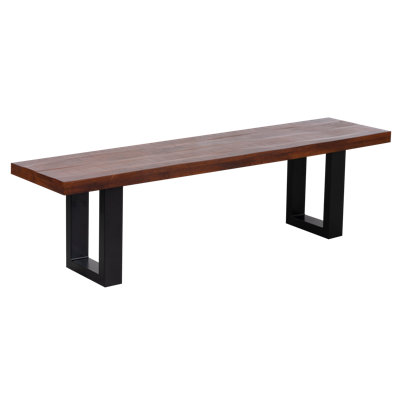 Aurora - Solid Wood Bench - Rustic Farmhouse Entryway Seating, Modern Living Room & Hallway Furniture