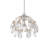 Crystal Bud 15 - Light Silver Cluster Pendant