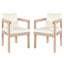 Ensemble de 2 fauteuils de salle à manger avec coussins-2048814444