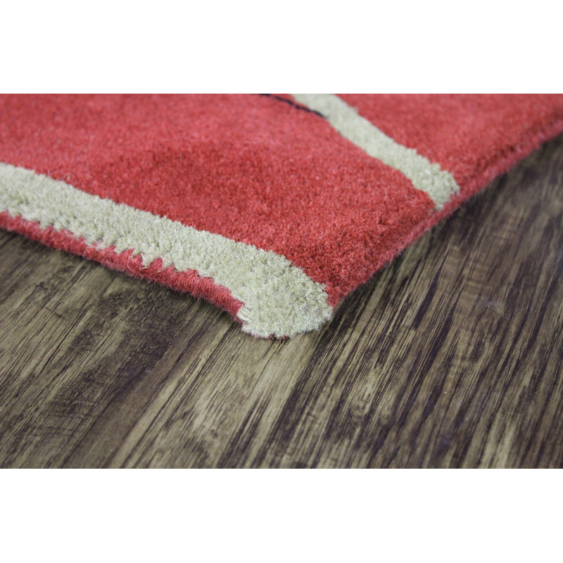 Belen Wool Abstract Indoor Rug, Rectangle 2' x 3'