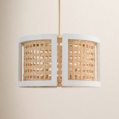 4 - Light Dimmable Drum Chandelier
