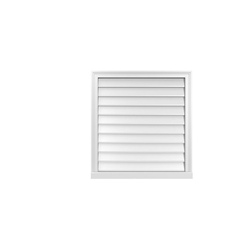 Cadre de seuil Brickmould, brun clair apprêté, H 32 po x l 30 po x P 2 po