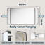 Élégant miroir encadré en aluminium avec coin arrondi pour une décoration intérieure élégante-512941707-513819424-513305233