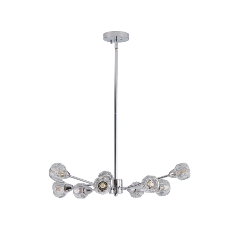 1 - Light Chandelier, Chrome