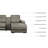 Adaam Upholstered Power Reclining L-Shaped Sectional Left Hand Facing