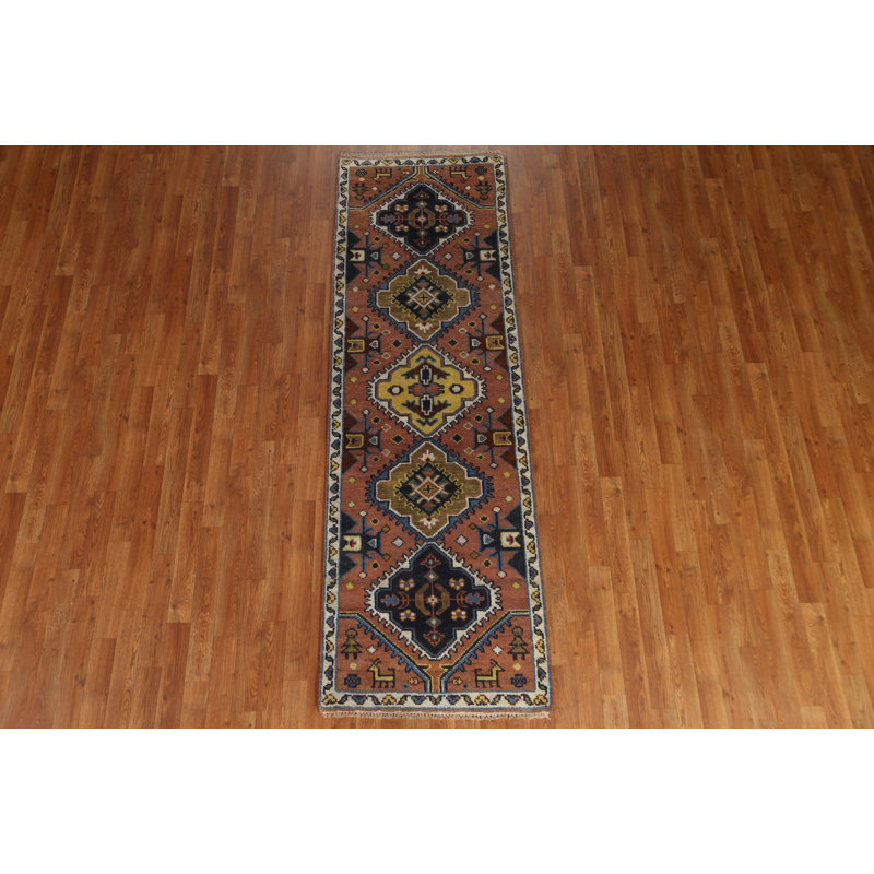Tapis de couloir géométrique Heriz Serapi 3X8