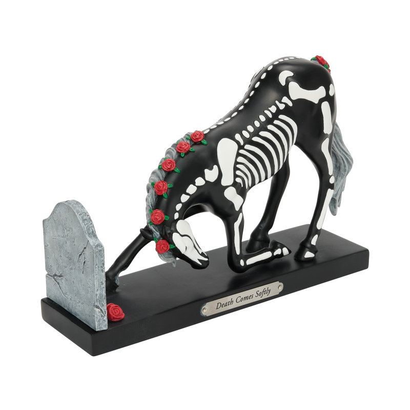 Figurine Enesco La traînée des poneys peints, la mort d'Halloween, 5,7 pouces