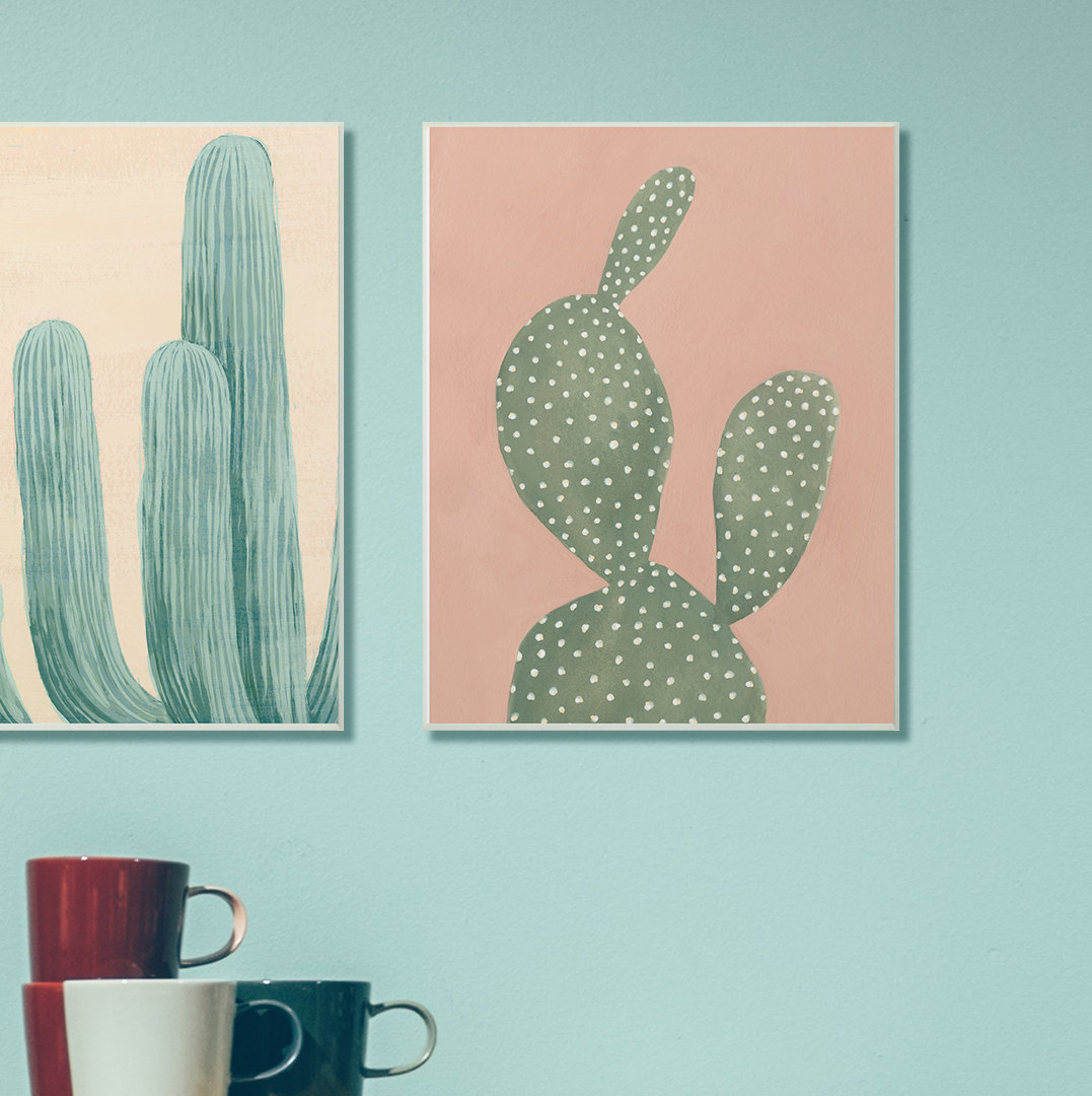 " Coral Cacti " by Emma Scarvey Union Rustic