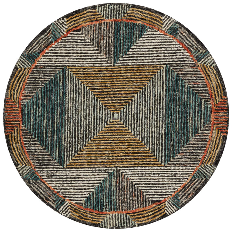 Morecambe Wool Indoor Rug, Round 3'