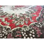 Tapis rétro noué à la main avec motif médaillon floral