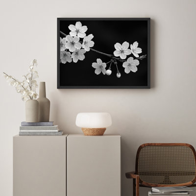 Reproduction florale encadrée pour décoration florale - 8 po x 10 po