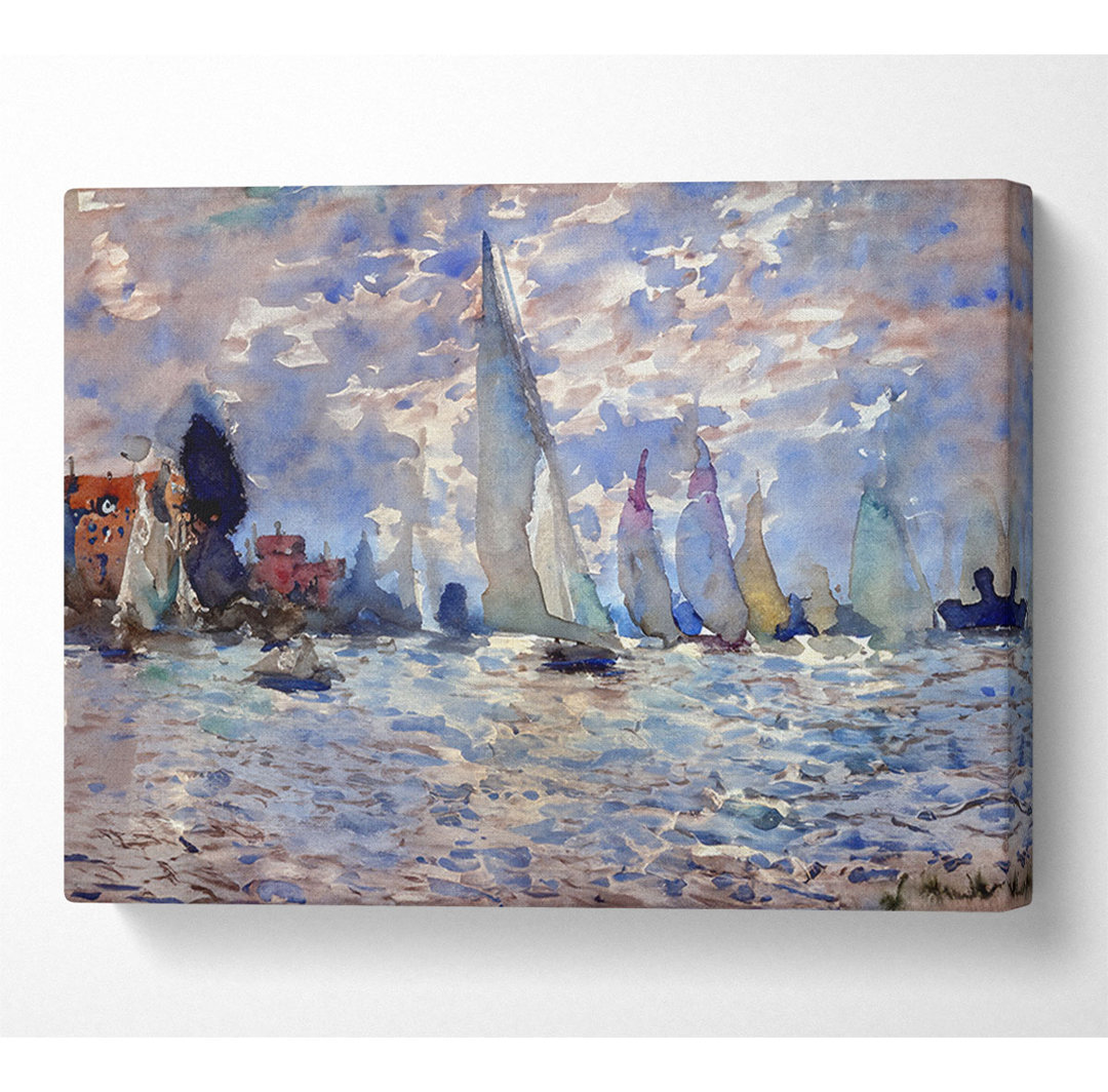 Monet Les Barques - Kunstdrucke auf Leinwand