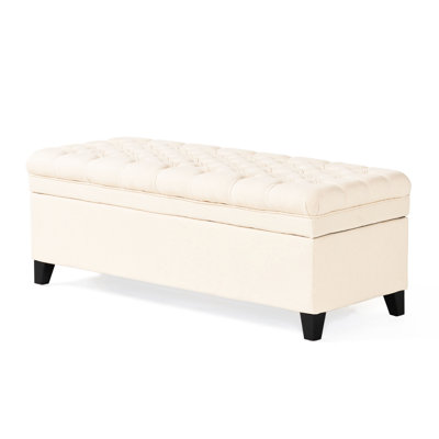 Versatile Beige For Different Living Room Settings Elegant With Button Tufting And Storage Function