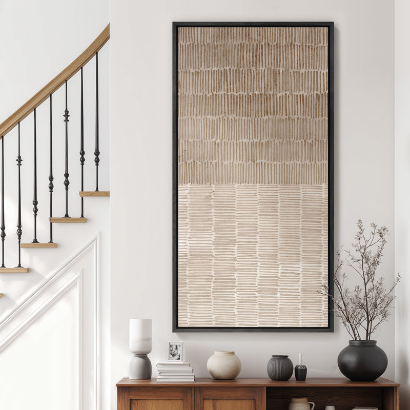 Très grand art mural rétro encadré pour art classique, H 60 po x l 30 po, Noir