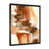Impression noire sur toile encadrée sélectionné