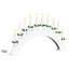 Christmas Candle Arch with 10 LED Candles-791283423
