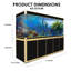 Réservoir d'aquarium rectangulaire 360 gallons