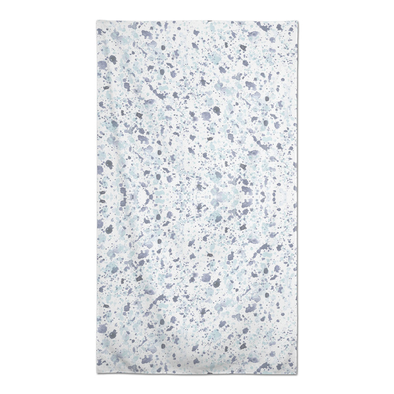 Nappe Ink Splatter Green 3, Bleu
