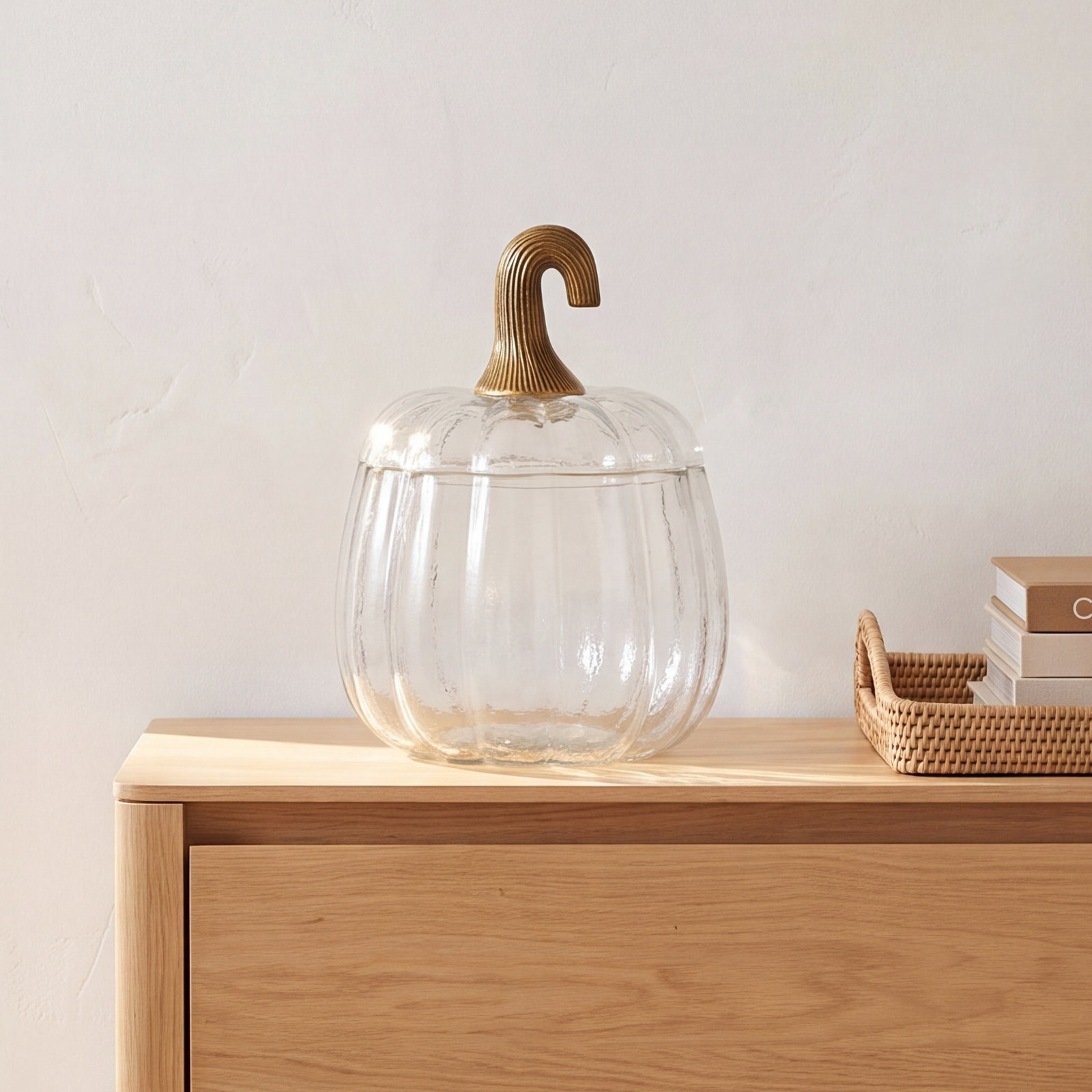 Translucent Pumpkin Terrarium 8.75"X8.75"X12.75"