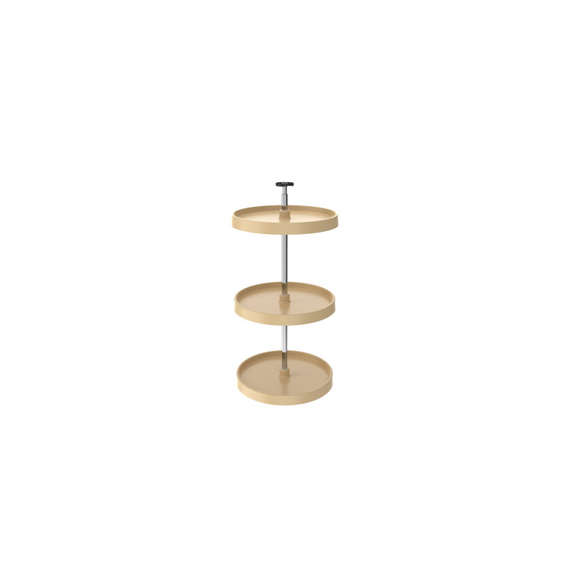Plateau tournant 18 po Almond Value Line, H 31 po x l 18 po x P 18 po, Amande, 18