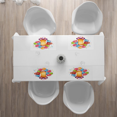 Polyester Abstract Rectangle Placemat