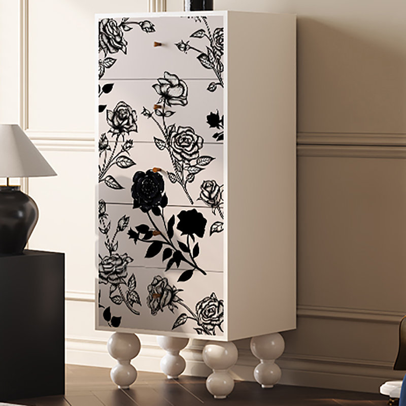 Armoire décorative française de style crème française