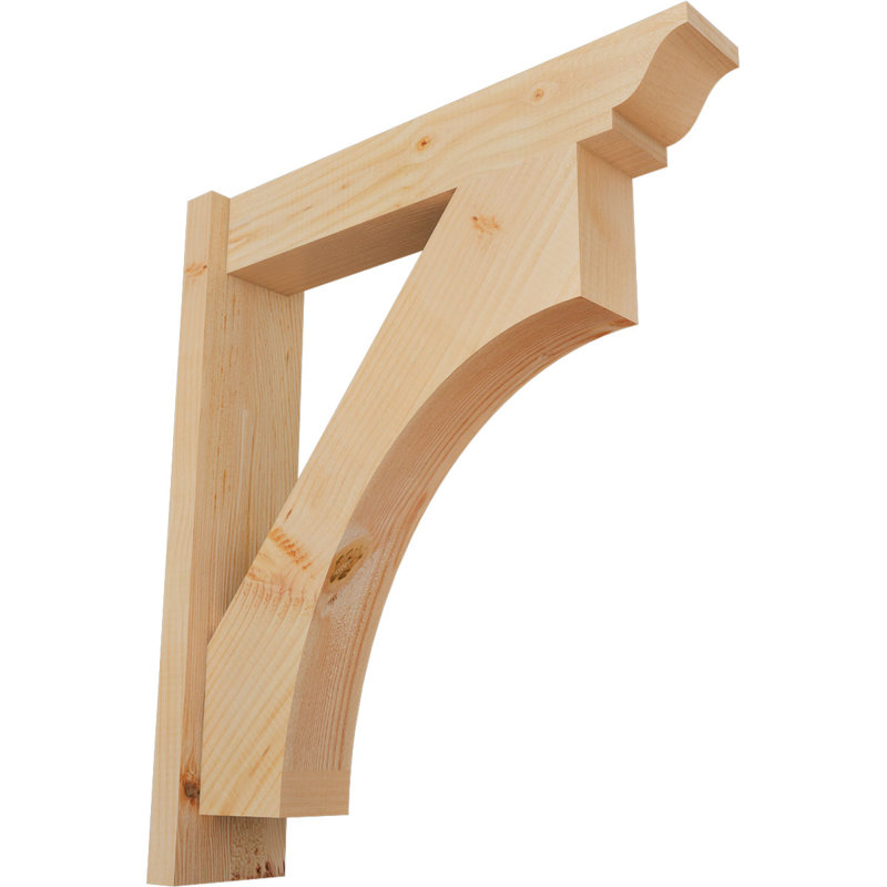 5 1/2"W x 24"D x 28"H Westlake Smooth Traditional Outlooker, Douglas Fir, 5 1/2" W Douglas Fir (Smooth), 24" D x 28" H