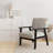Multicolor Quilting Patchwork - Upholstered Patterned Accent Arm Chair