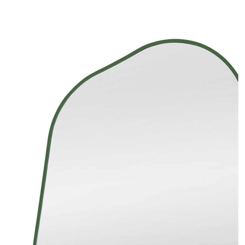 Miroir mural rectangulaire en bois Amaya, Vert