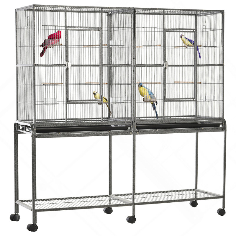 Cage à oiseaux 65 po en métal