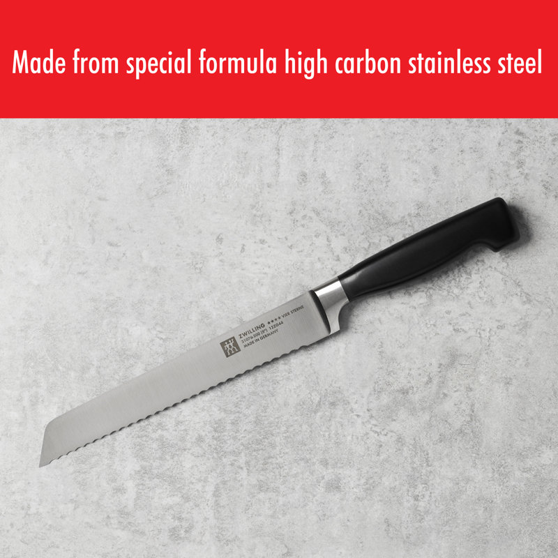 Zwilling Four Star 8-Inch High Carbon Steel Serrated Bread Knife