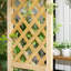 Magnifique banc de jardin en bois naturel à 3 places avec pergola et treillis, idéal pour les plantes grimpantes
