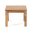 Table d'appoint en bois de style minimaliste, conception à lattes, largeur 20,19 po x profondeur 15 po, brun, table moderne à assembler, lattes simples, l 20,19 po x P 20,19 po, requis-829740080
