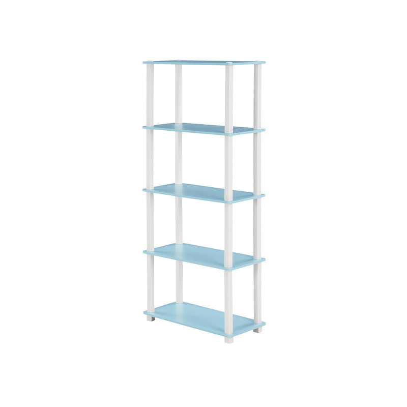 Maxine 59.9cm W Manufactured Wood Shelving Unit, Light Blue/White