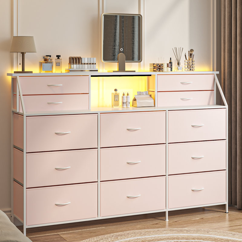 Commode 70 "avec 13 grands tiroirs, Rose