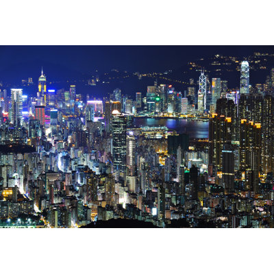 Photographie de toile tendue, "Hong Kong City"