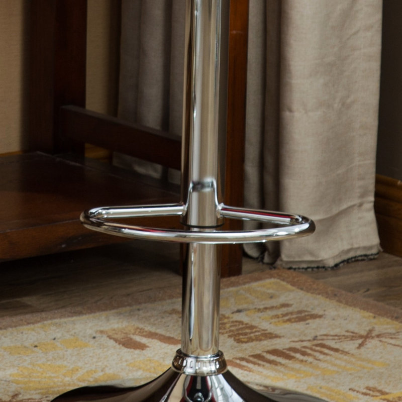 Contemporary Tufted Adjustable Height Hydraulic Bar Stools, Set Of 2, Stylish And Comfortable With Diamond-Tufted Detail, Bar Stool