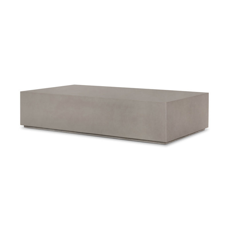Otero Outdoor Coffee Table, Natural Concrete