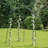 71 W x 17 D Metal Arbor in Green