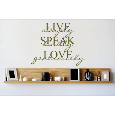 Text & Numbers Wall Decal