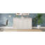 Lit escamotable horizontal simple, lit escamotable mural, armoire pliante, mobilier peu encombrant pour chambre d'amis polyvalente, bureau personnel, blanc rustique