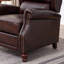 Fauteuil inclinable en cuir véritable-398984935