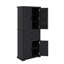 Armoire de rangement avec espace de rangement multifonctionnel pour la cuisine / salle de bain / salle à manger / salon, 2 tiroirs avec glissières, tablette réglable-1437597895