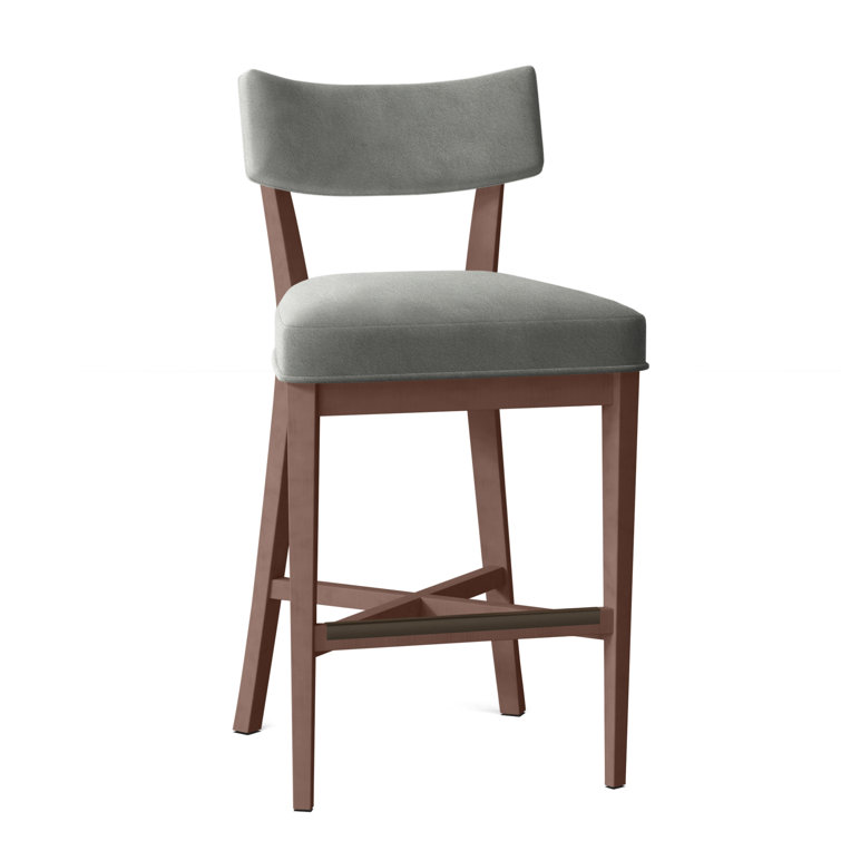Juliet Upholstered Stool with Solid Wood Frame
